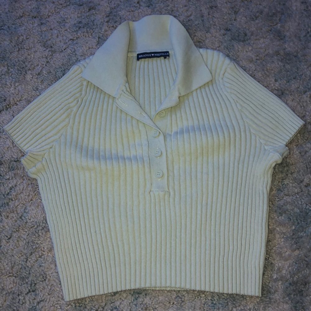 Green Brandy Melville crop top